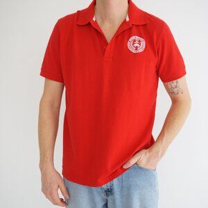 Vintage Brooks Brothers Red Makers Merchants Crest Classic Polo Shirt Large